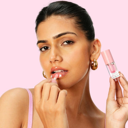 The Skin Diet Company Lip Barrier Oil Clear Gloss with Peptides Hydrates, For Dry & Pigmented Lips