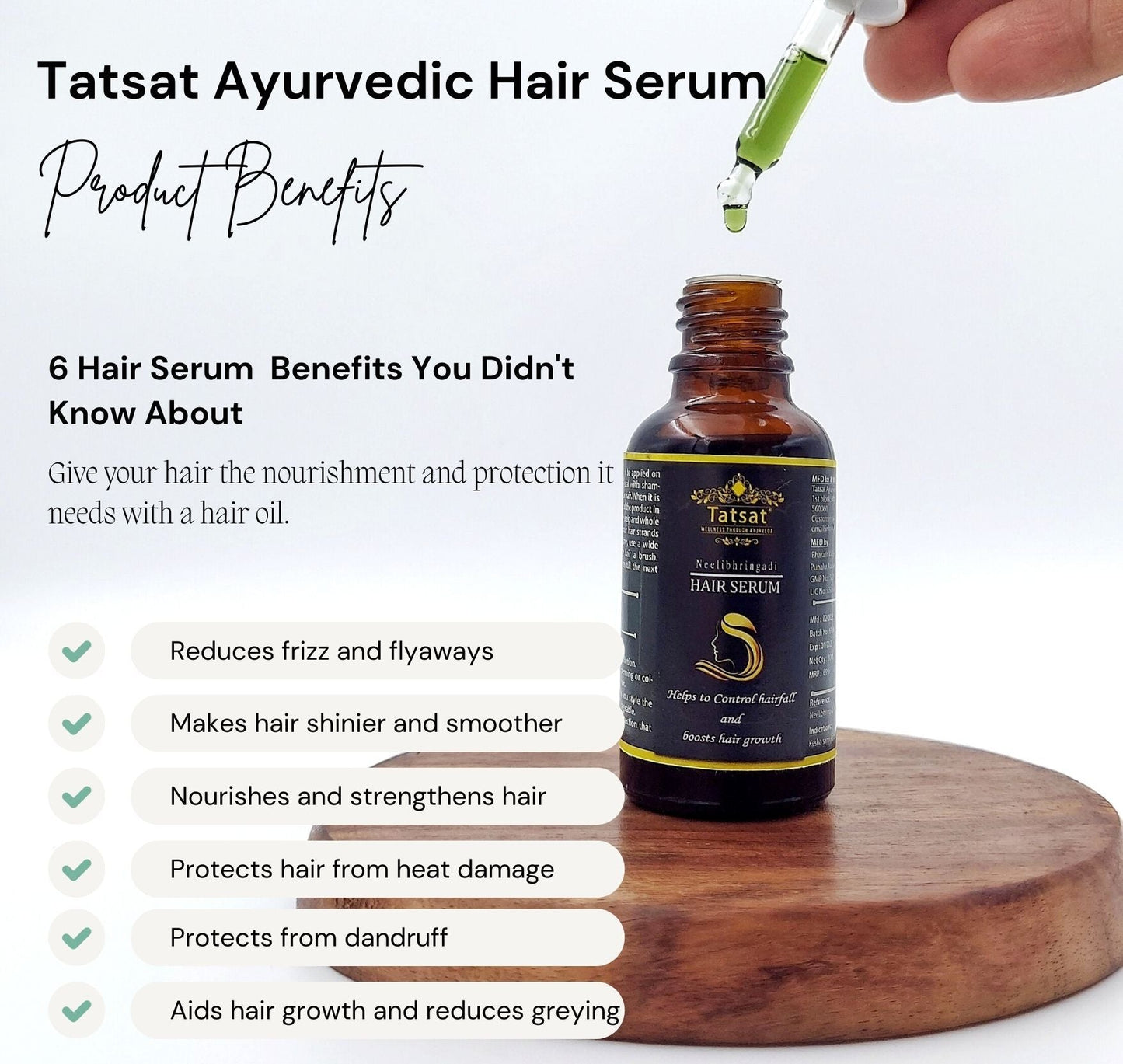 Tatsat Ayurvedic Neelibhringadi Exquisite Hair Serum