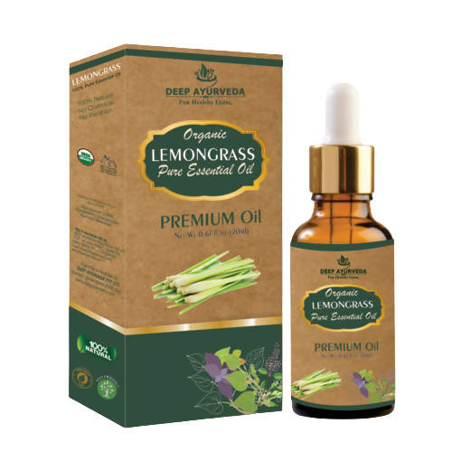 Deep Ayurveda Lemongrass Pure Essential Oil - DrMediCart