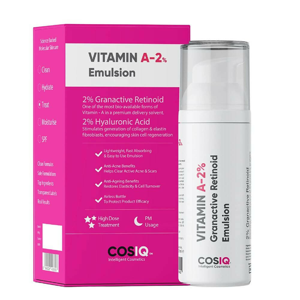 Buy Cos-IQ Vitamin A-2% Granactive Retinoid Emulsion from DrMediCart, Ship from India to USA