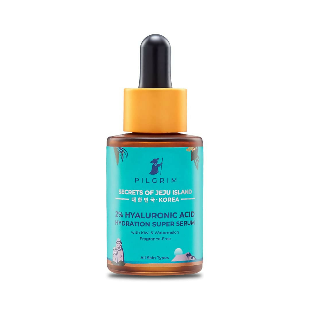 Buy Pilgrim 2% Hyaluronic Acid Hydration Super Serum With Kiwi & Watermelon Extracts For Hydrated Skin - Korean Skin Care from DrMediCart, Ship from India to USA