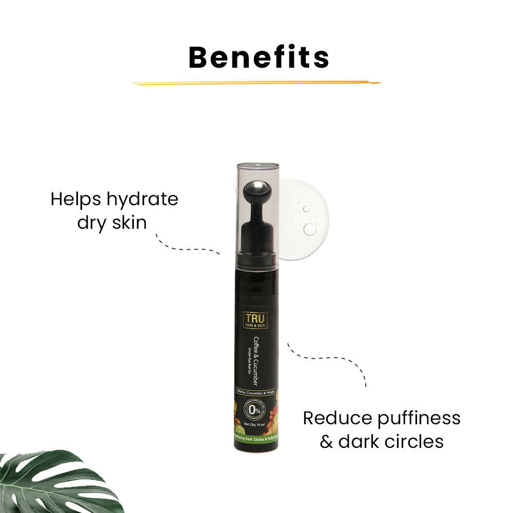 tru hair skin coffee cucumber under eye roll on buy in usa