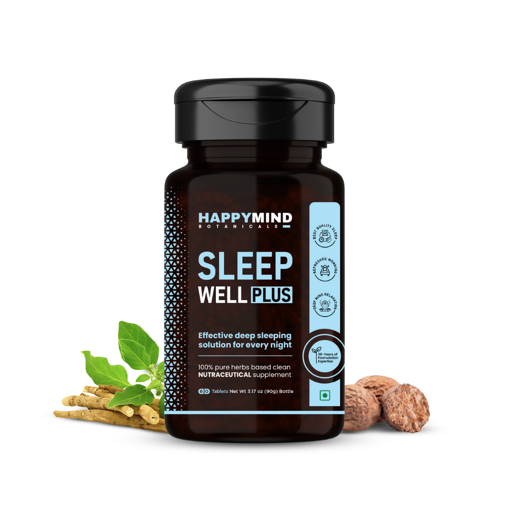 HappyMind Botanicals Sleep Well Plus Veg Tablets