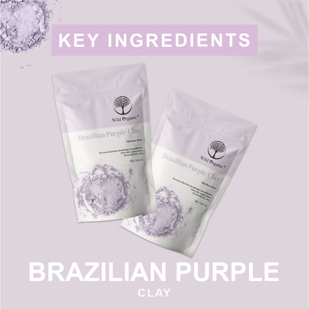 Wild Organic Brazilian Purple Flawless Skin Clay Powder