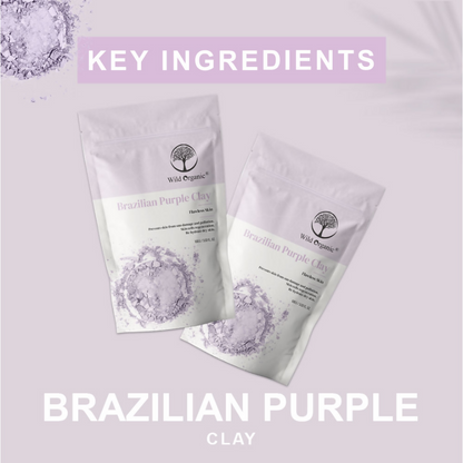 Wild Organic Brazilian Purple Flawless Skin Clay Powder