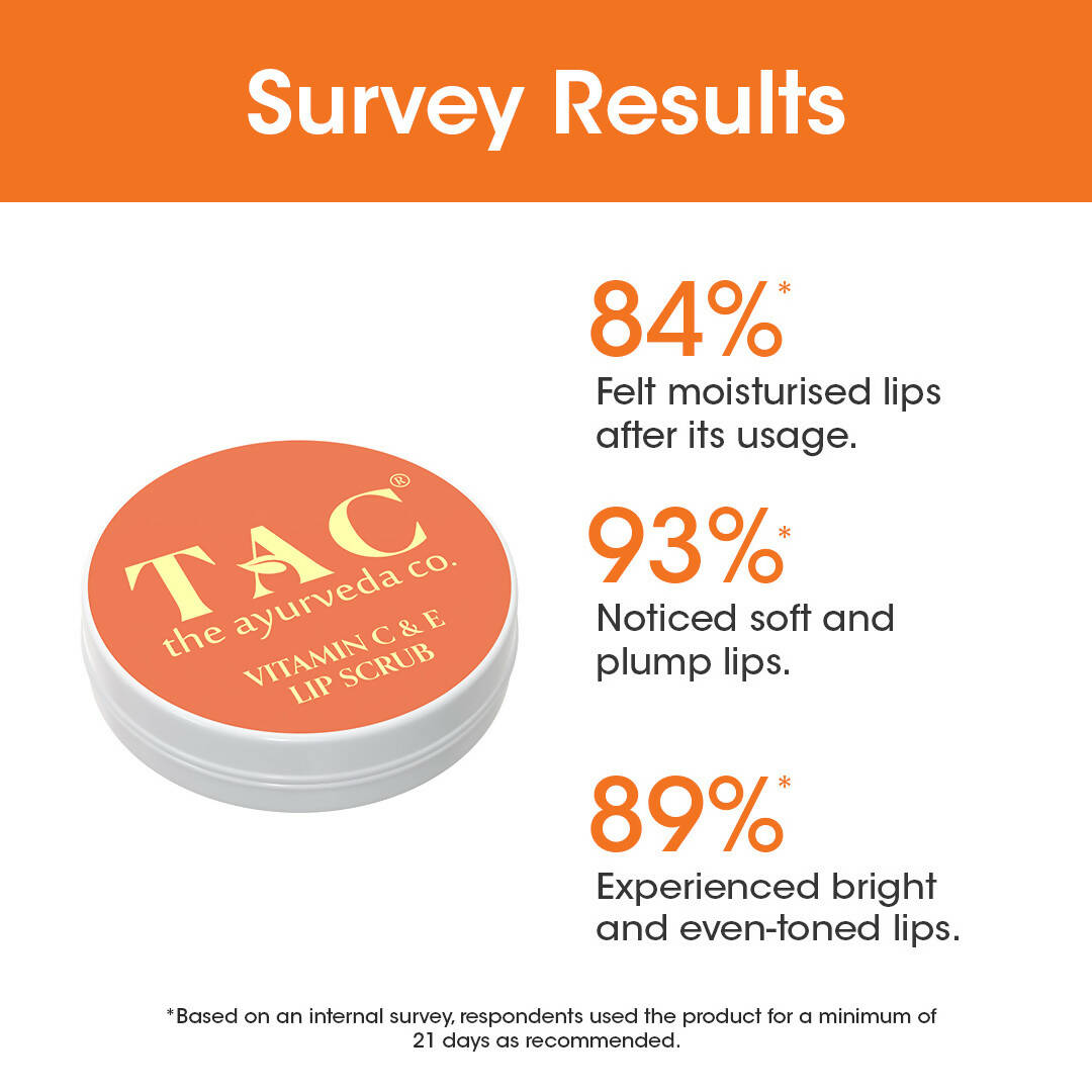TAC - The Ayurveda Co. Vitamin C & E Lip Scrub - DrMediCart