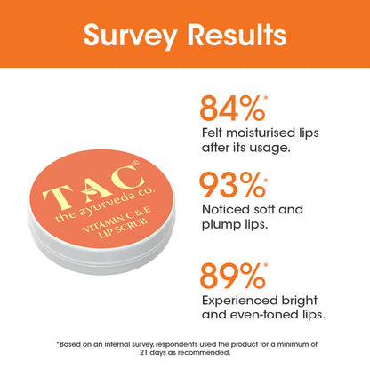 TAC - The Ayurveda Co. Vitamin C & E Lip Scrub - DrMediCart
