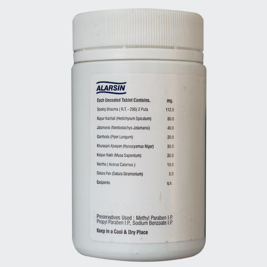Buy Alarsin Sooktyn 100 Tablets from DrMediCart, Ship from India to USA