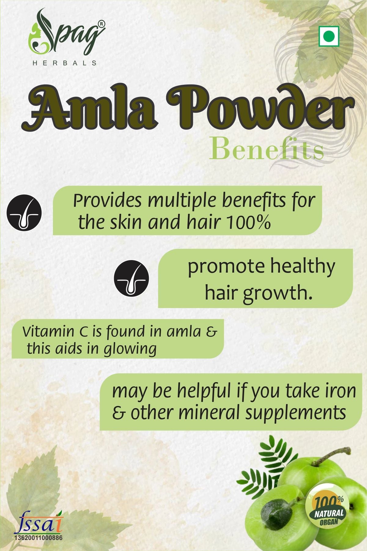 Spag Herbals Premium Amla Powder
