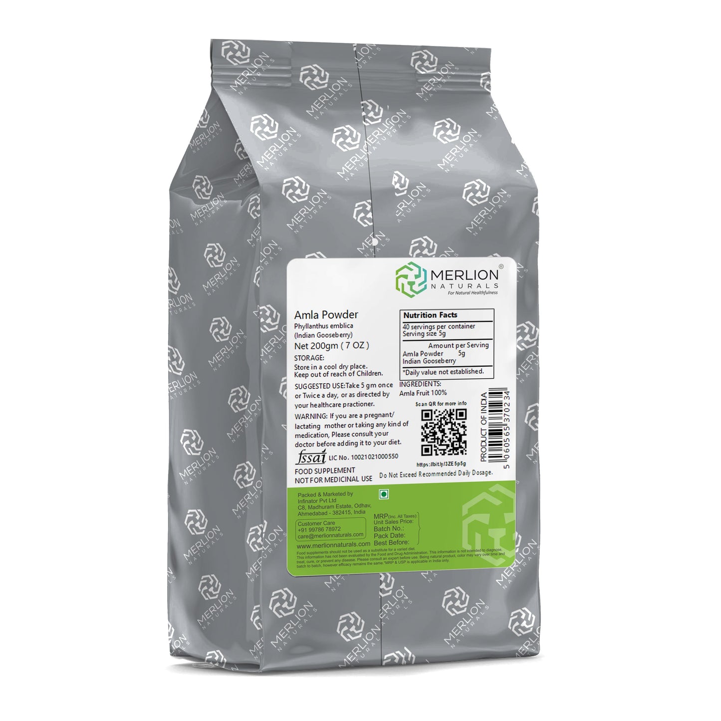 Merlion Naturals Amla Powder (Indian Gooseberry)