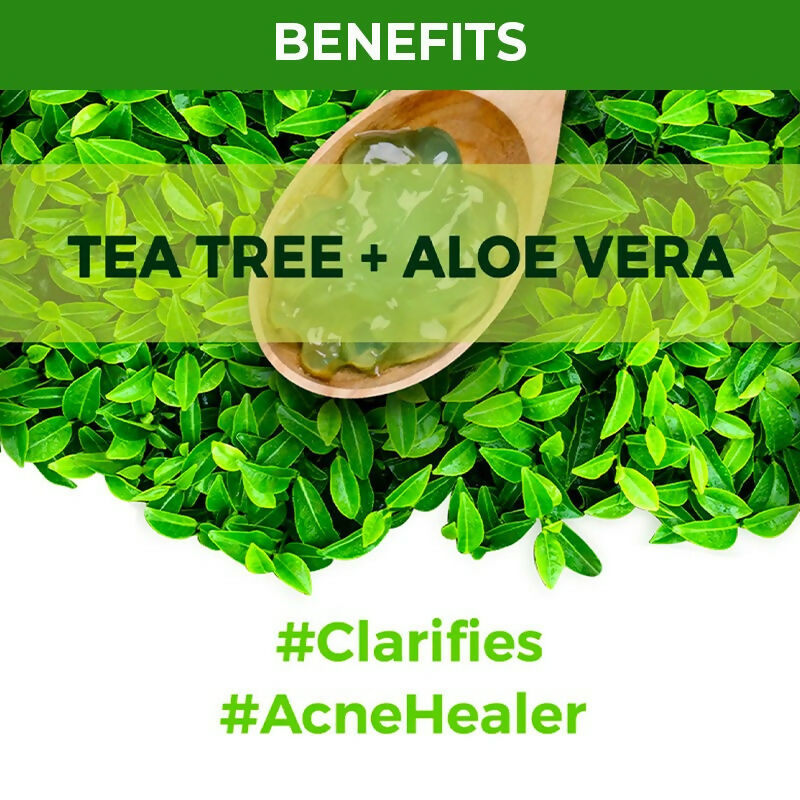 Nykaa Skin Secrets Indian Rituals Tea Tree + Aloe Vera Sheet Mask For Clear & Moisturised Skin - Drmedicart