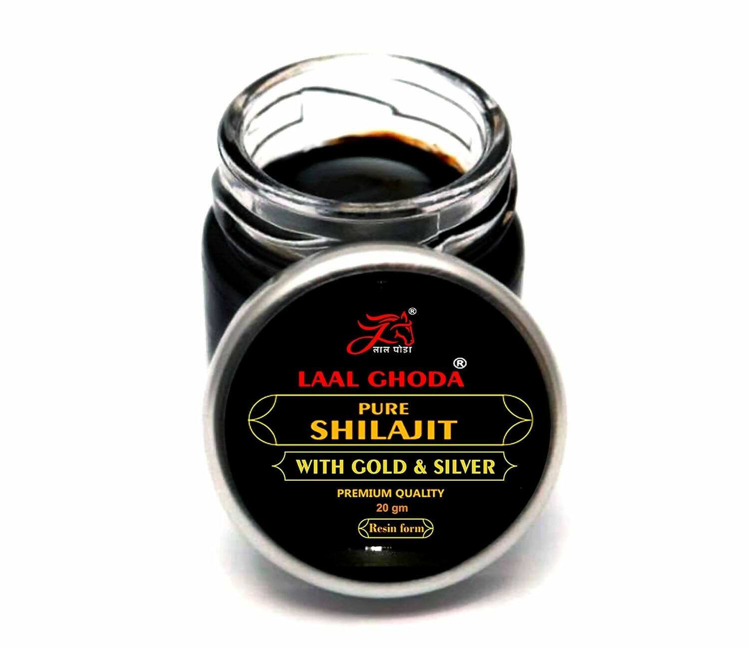 Laal Ghoda Pure Sj With Gold & Silver