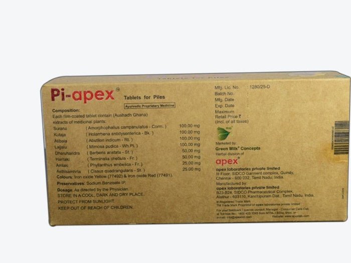 Apex Ayurvedic Pi-Apex Tablet