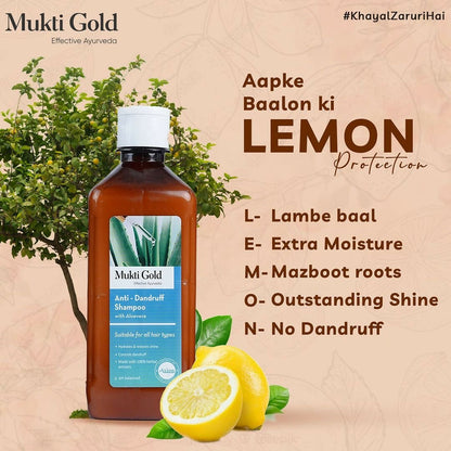 Axiom Mukti Gold Anti Dandruff Shampoo
