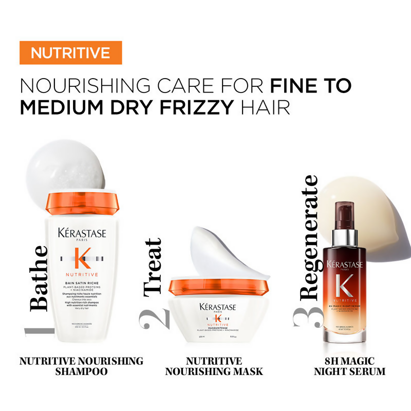 Kerastase Nutritive Riche Shampoo For Dry Hair With Proteins & Niacinamide Vegan