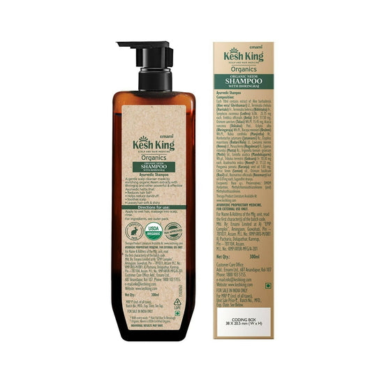 Buy Kesh King Organics - Organic Neem Shampoo With Bhringraj from DrMediCart, Ship from India to USA