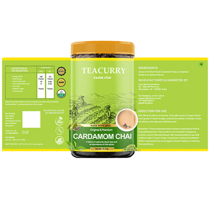 Teacurry Cardamom Chai Powder - Drmedicart