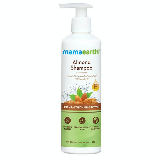 Buy Mamaearth Almond Shampoo with Cold Pressed Almond Oil and Vitamin E from DrMediCart, Ship from India to USA