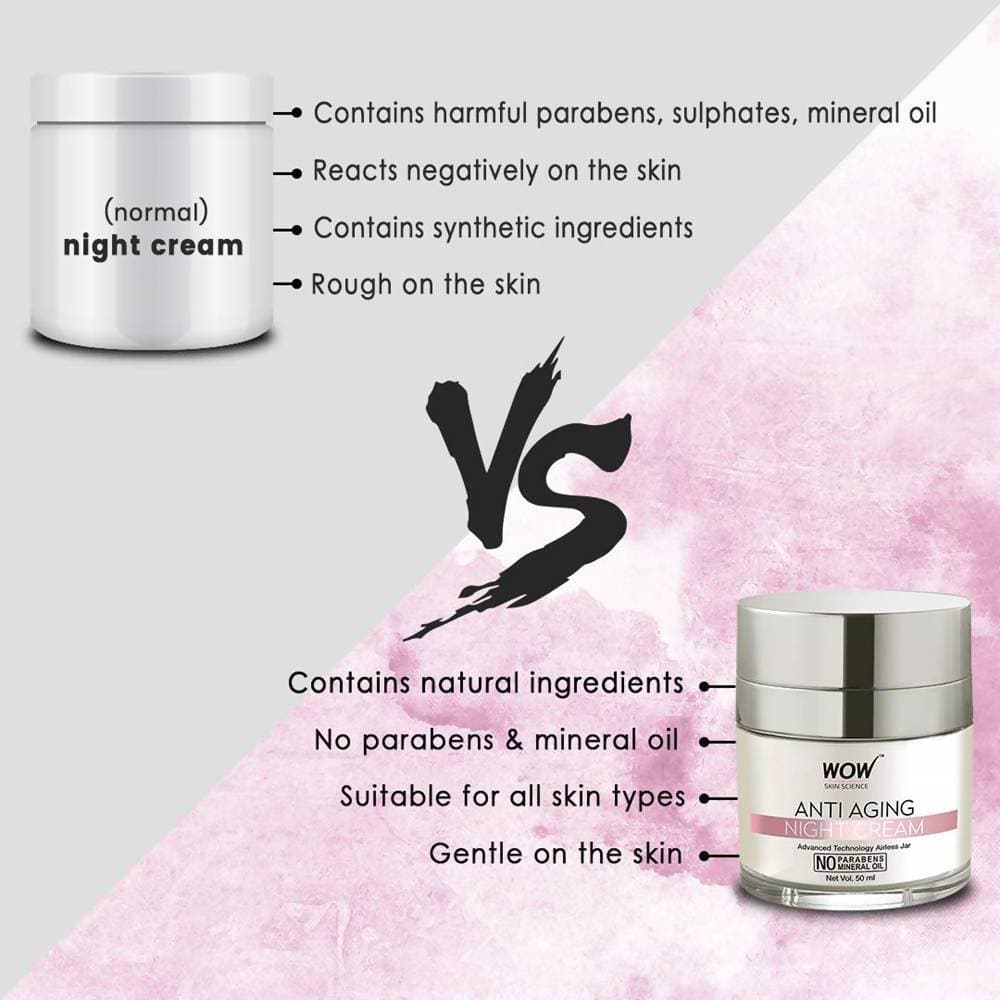 Wow Skin Science Anti Aging Night Cream - Drmedicart
