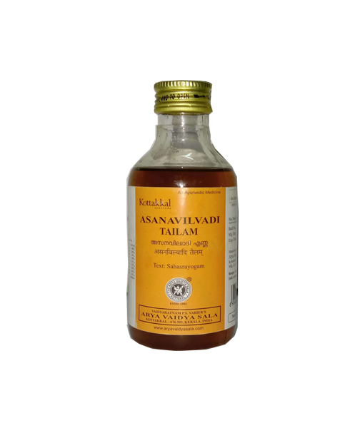Buy Kottakkal Arya Vaidya Sala Asanavilwadi Tailam  -  Ayurvedic Nasal Oil from DrMediCart, Ship from India to USA