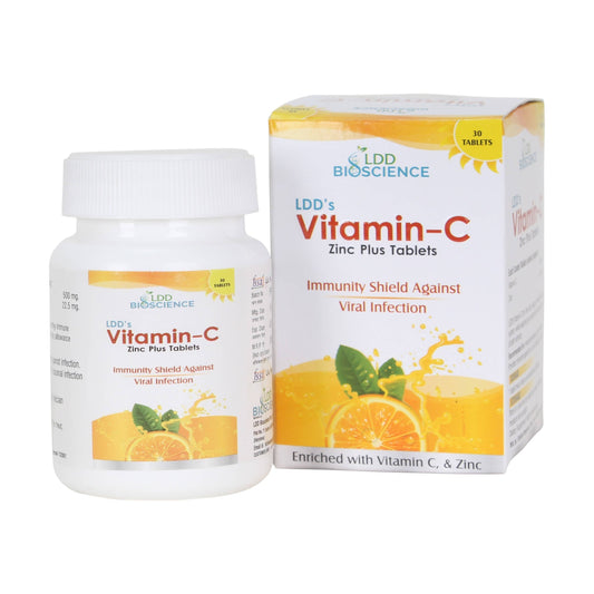 Buy LDD Bioscience Homeopathy Vitamin-C Zinc Plus Tablets from DrMediCart, Ship from India to USA