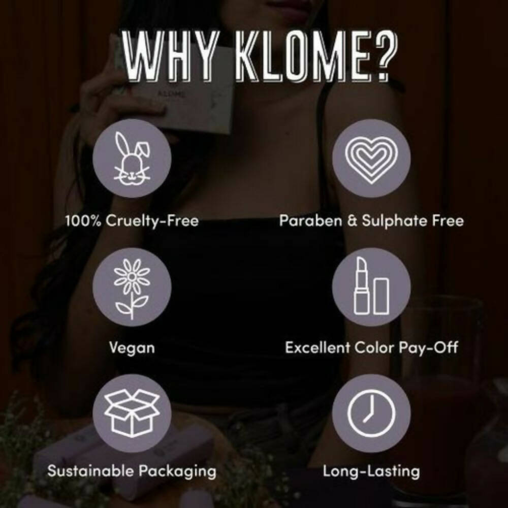 Klome Essentials Vegan Matte Lipstick-Moon Rise ( Nude Wine )