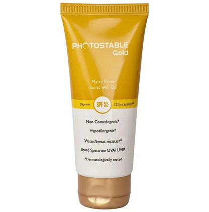 Photostable Gold Sunscreen Gel SPF 55 - DrMediCart 