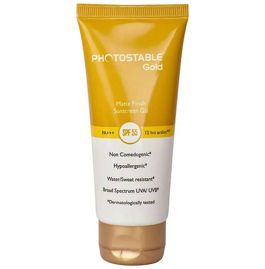 Photostable Gold Sunscreen Gel SPF 55 - DrMediCart 