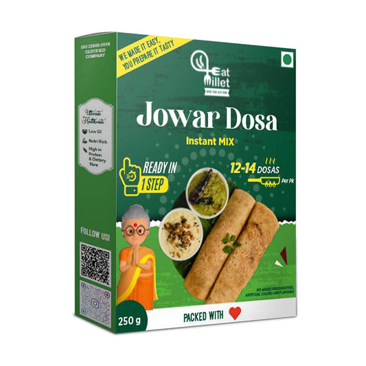 Buy Eat Millet Jowar Dosa Instant Mix from DrMediCart, Ship from India to USA