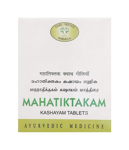 Buy Avn Ayurveda Mahatiktakam Kashayam Tablets from DrMediCart, Ship from India to USA