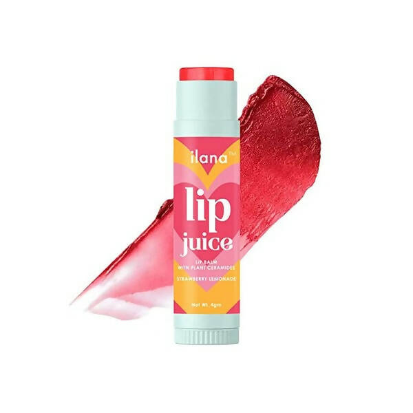 Ilana Lip Juice Tinted Lip Balm With Plant Ceramides - 14 Hr Hydration (Strawberry Lemonade)