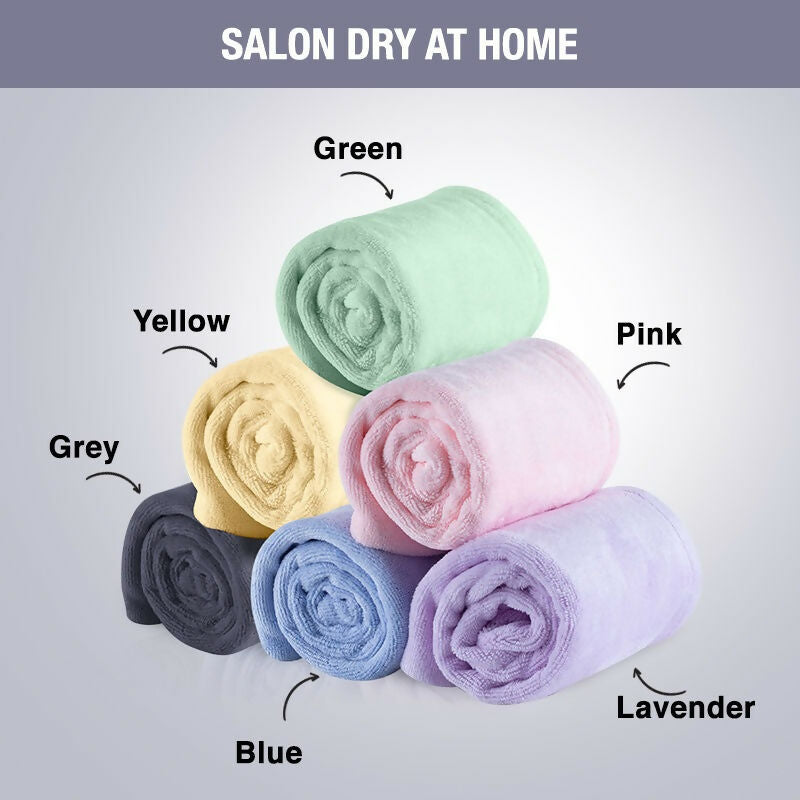 Nykaa Naturals Microfiber Hair Wrap for Frizz Free & Shiny Hair - Grey