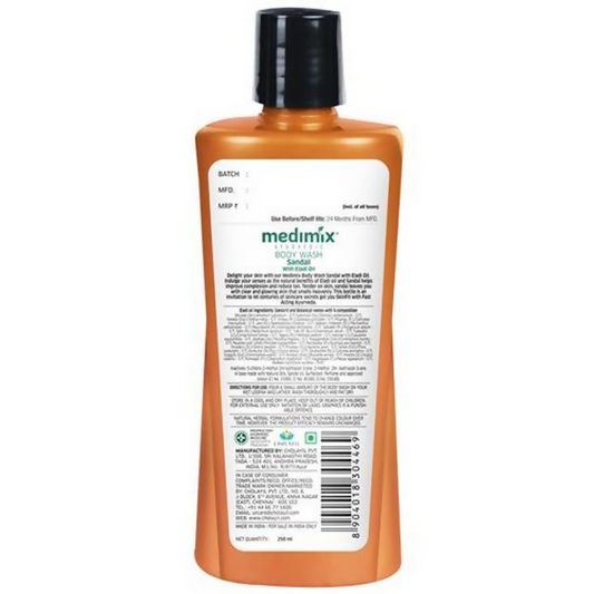 Buy Medimix Ayurvedic Sandal Body Wash With Eladi Oil from DrMediCart, Ship from India to USA