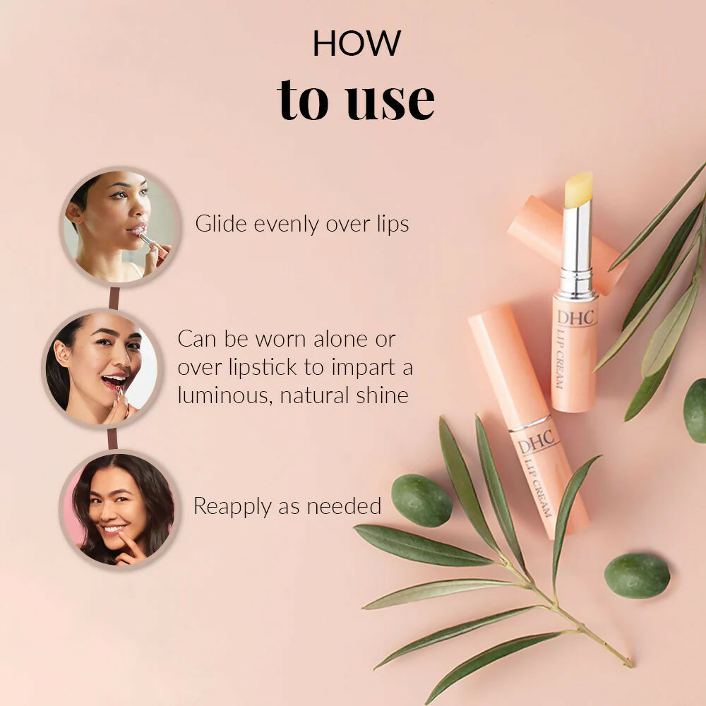 DHC Beauty Lip Cream (Lip Balm) For Dry Chapped Lips - Day Long Moisturizing Lip Mask
