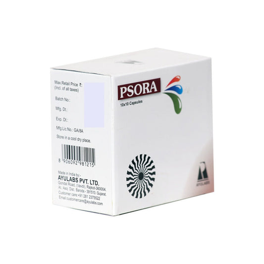 Buy Ayulabs Ayurveda Psora Capsules from DrMediCart, Ship from India to USA