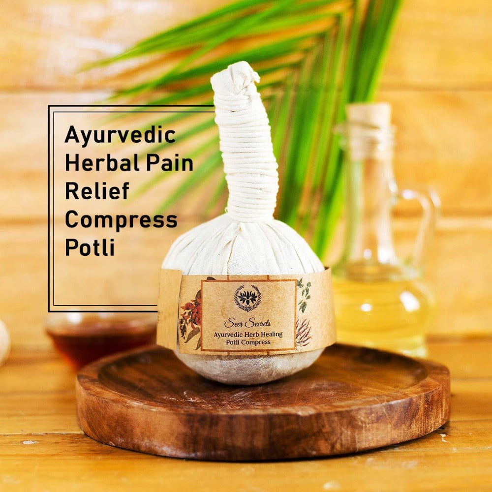 Seer Secrets Ayurvedic Herbal Pain Relief Compress Potli │Pain Relieving