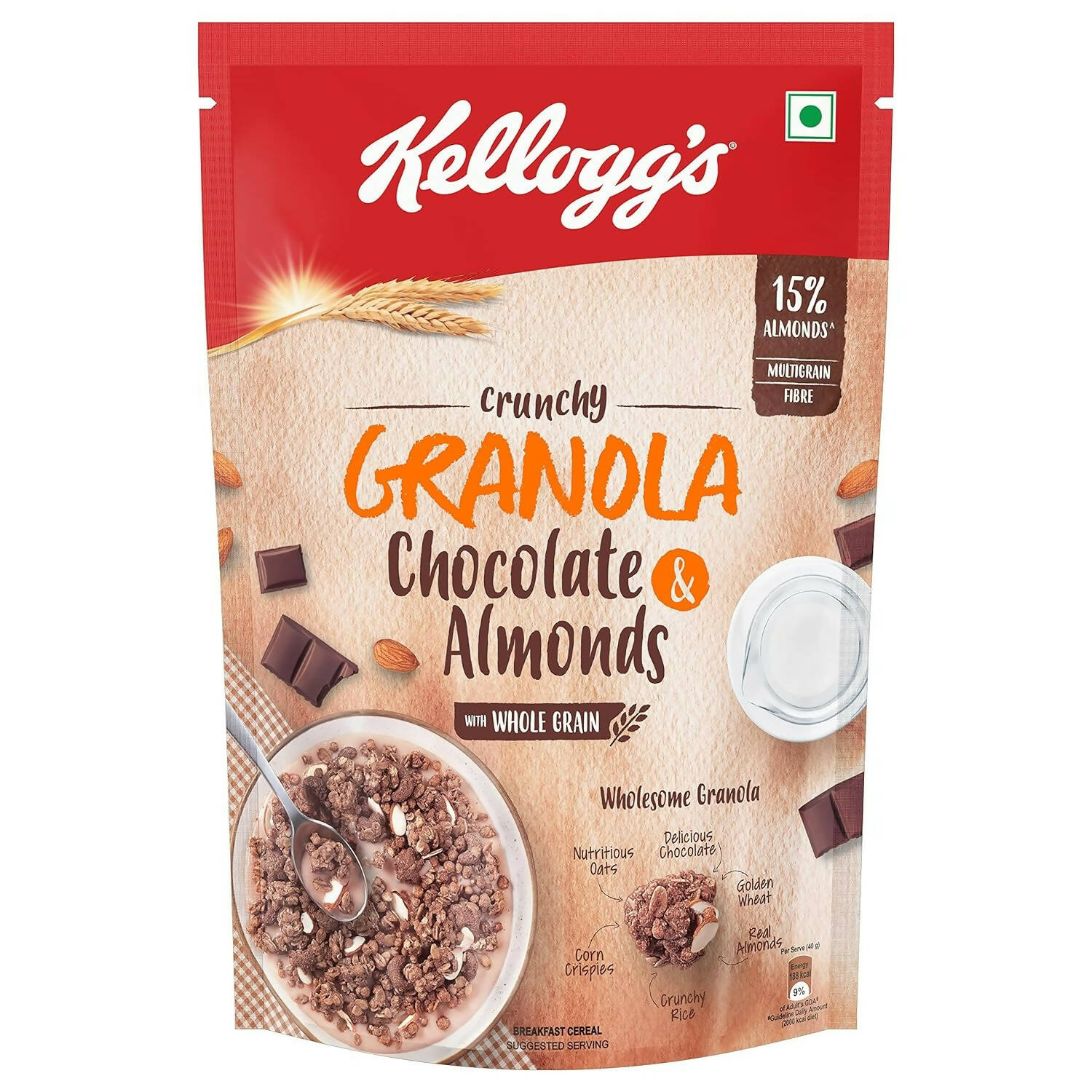 Kellogg's Crunchy Granola Chocolate & Almonds - Drmedicart