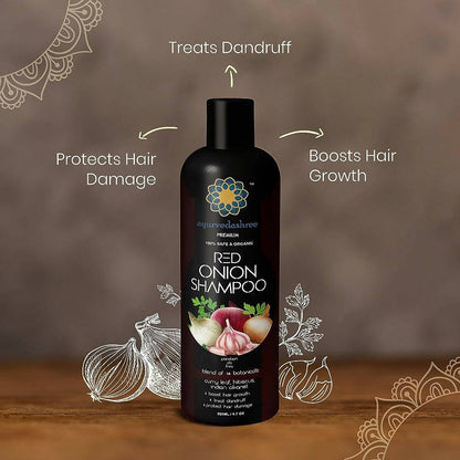 Ayurvedashree Red Onion Shampoo For Growth - DrMediCart