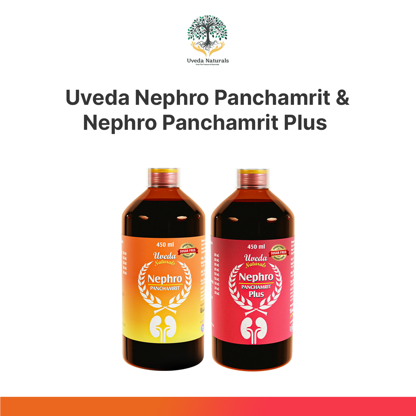 Uveda Naturals Nephro Panchamrit and Nephro Panchamrit Plus Sugar Free Combination