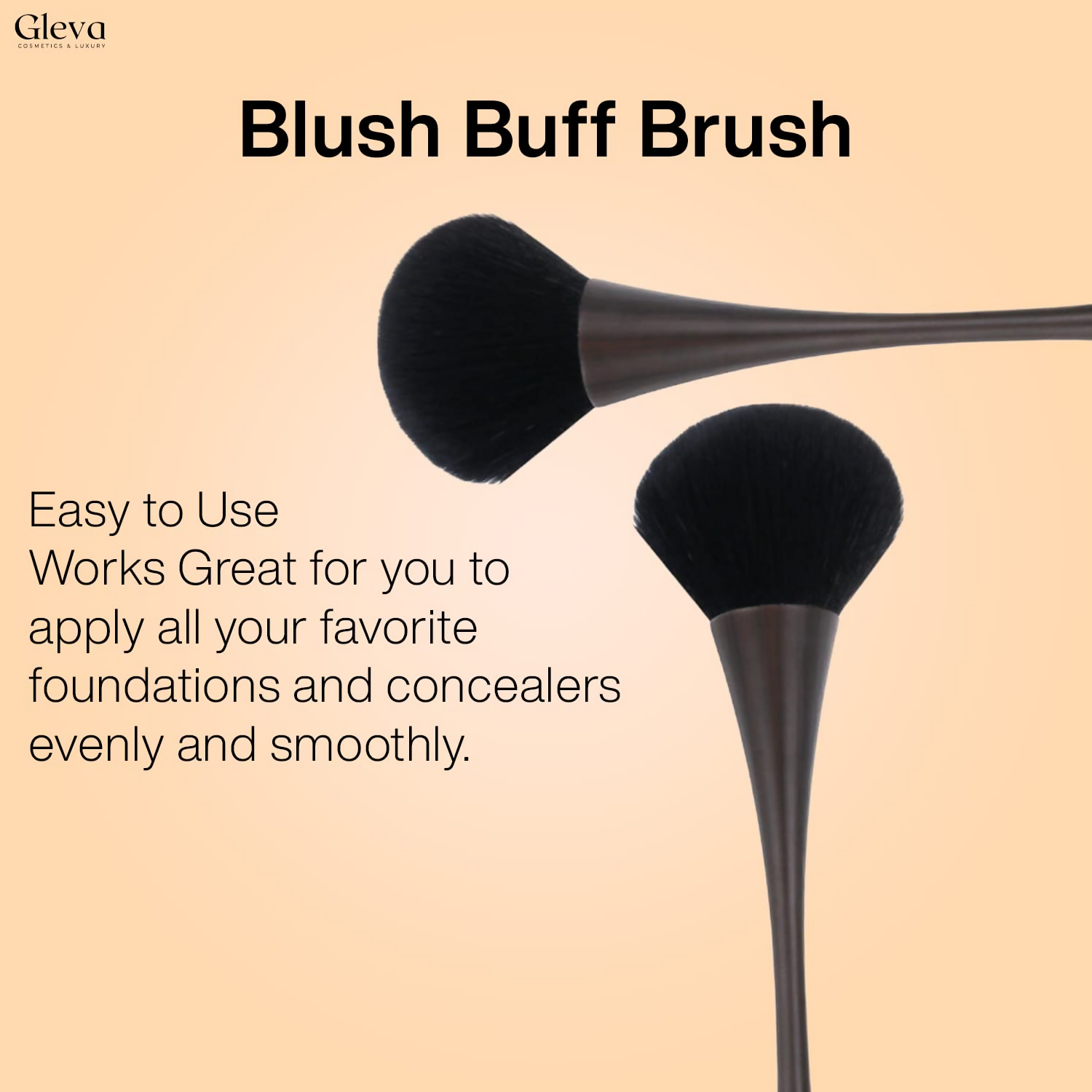 Gleva Ultimate Blend Makeup Brush - Dark Wood
