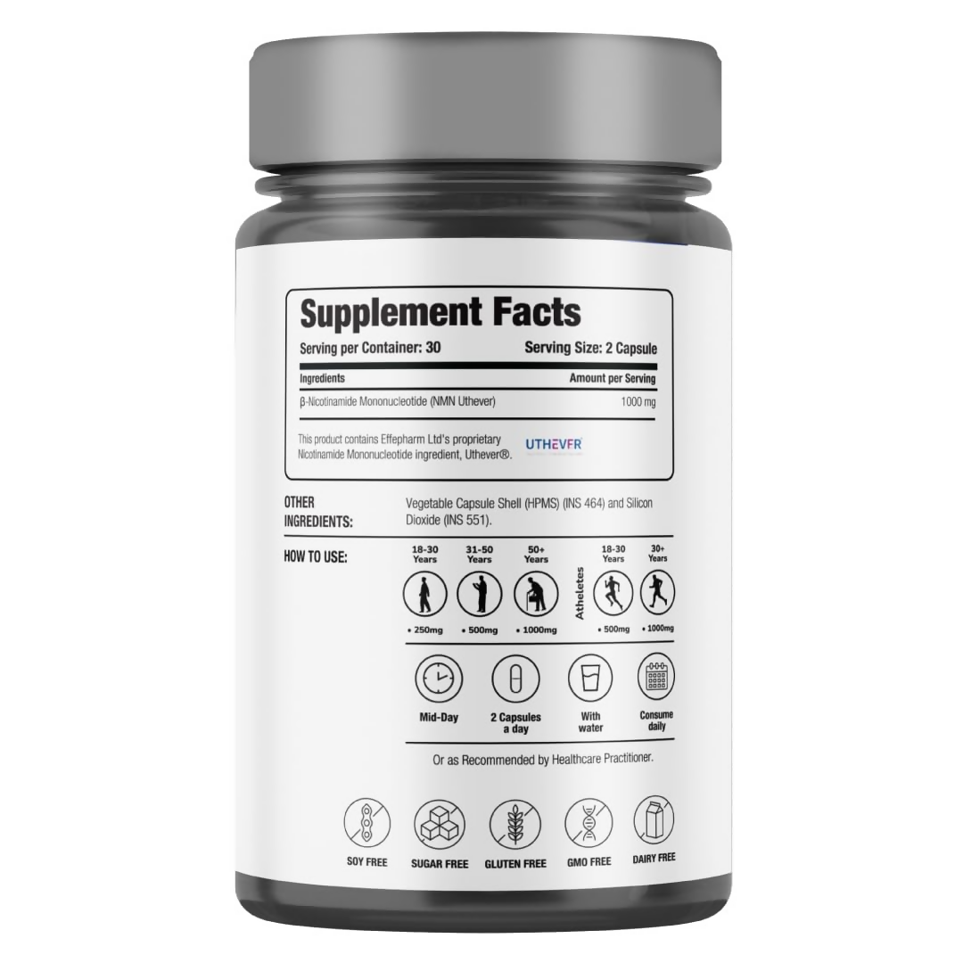 Decode Age NMN 1000|99.9% Pure Capsules