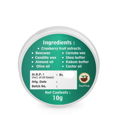 Lakshmi Krishna Naturals Cranberry Juicy Lip Balm - DrMediCart