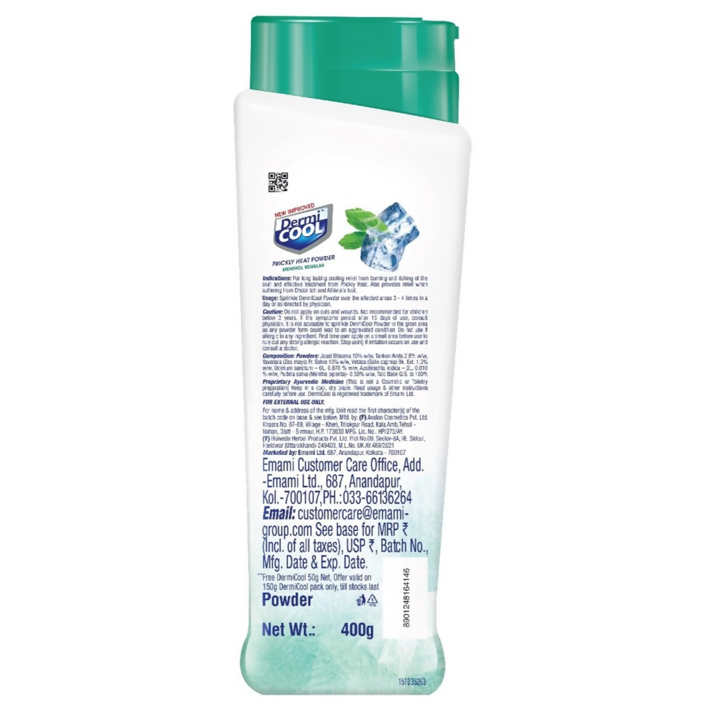 Dermicool Menthol Regular Prickly Heat Powder
