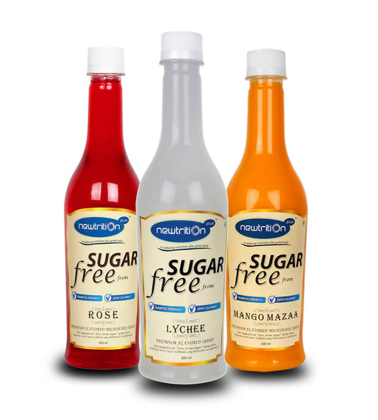 Buy Newtrition Plus Sugar Free Mango + Lychee + Rose Syrup from DrMediCart