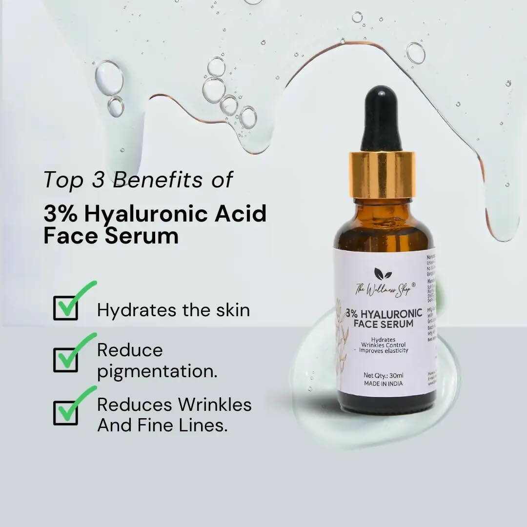 The Wellness Shop 3% Hyaluronic Face Serum - Drmedicart
