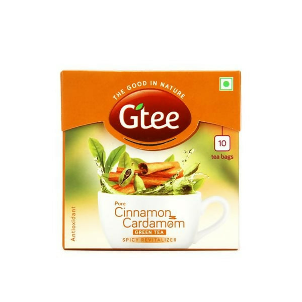 Gtee Green Tea Bags - Cinnamon & Cardamom 10pc