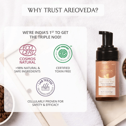 AreoVeda Hydrating Body Foam Wash For Moms