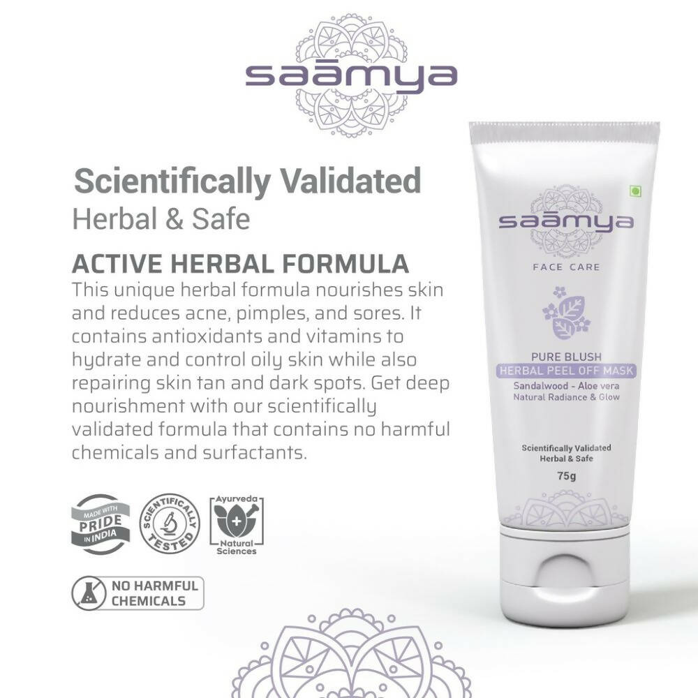 Saamya Pure Blush Herbal Peel Off Mask