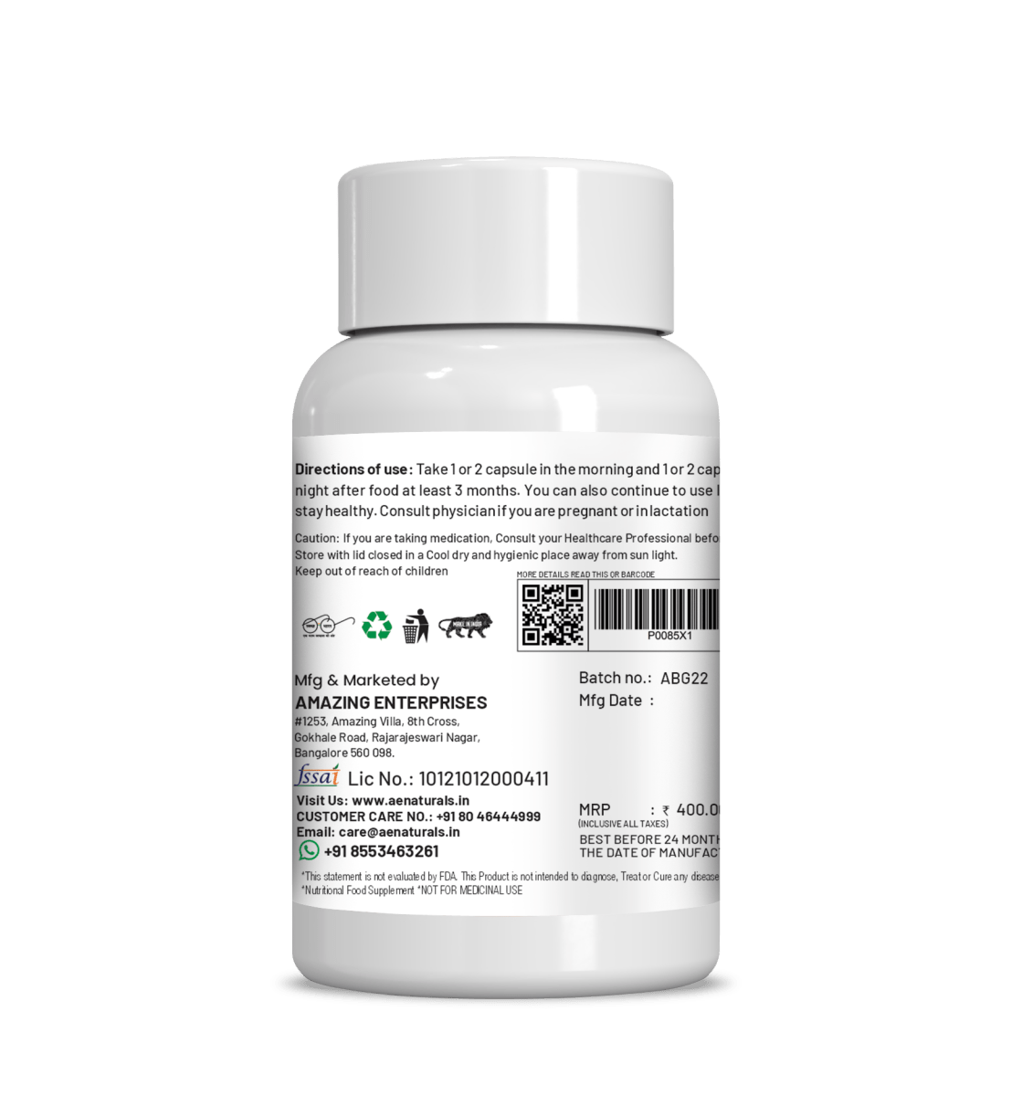 Ae Naturals Barley Grass Capsules