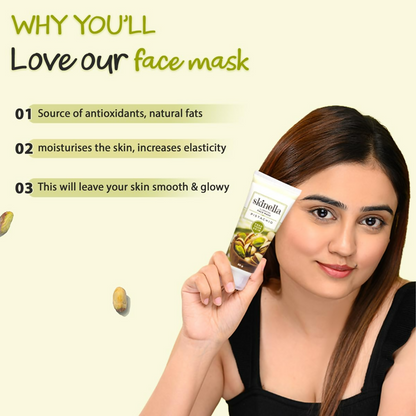 Skinella Illuminating Face Mask Pistachio